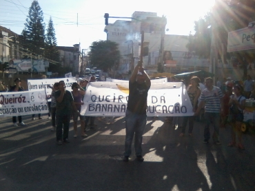 Protestos da Educação nas ruas e na Câmara Municipal